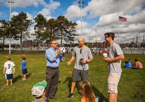 City-Councilor-Sal-LaMattina-with-the-ball-North-End-parents-Chris-and-Andy-at-Saturday-morning-NEAA-Youth-Soccer.jpg